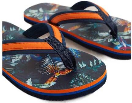 WE Fashion teenslippers blauw Jongens Rubber 32 33
