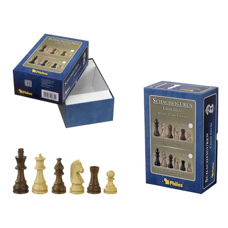 Philos Schachfiguren Titus, Königshöhe 78 mm, in Set-Up Box
