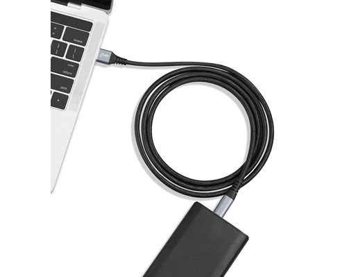 Andersson USB-A - USB-C 3.1 Gen 2 Braided Black/Space Gray 1,5m
