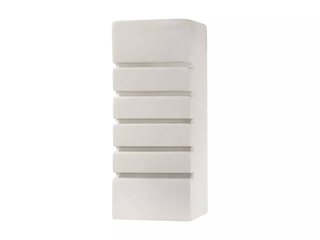 Sollux Applique murale à 1 ampoule en céramique blanche, E27