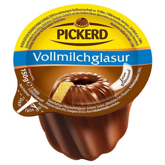 PICKERD Glasuren 150 g, Vollmilch