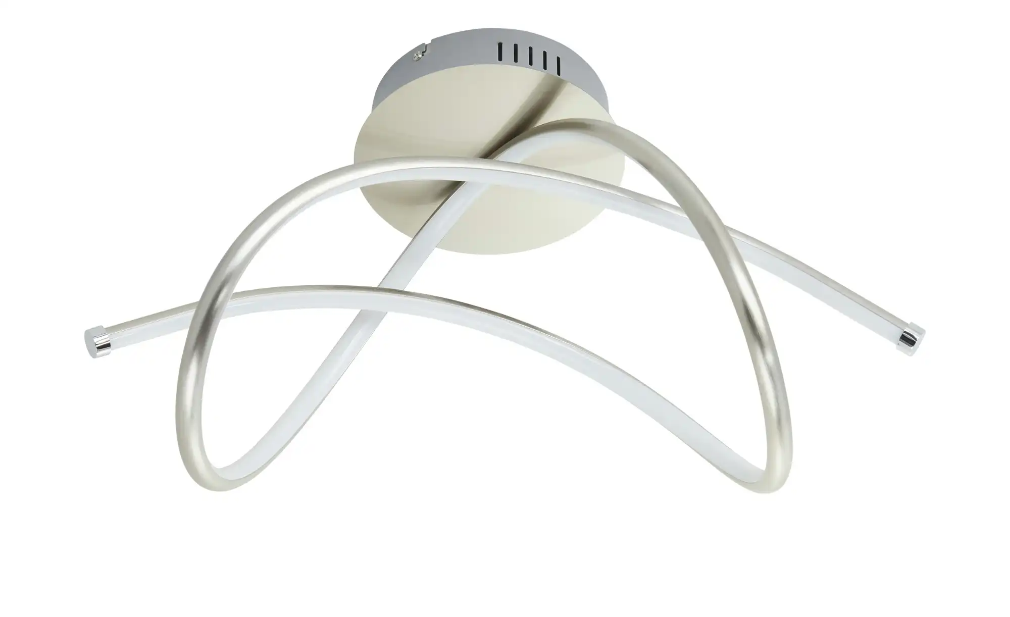 Paul Neuhaus LED-Deckenleuchte, Nickel-matt, geschwungen