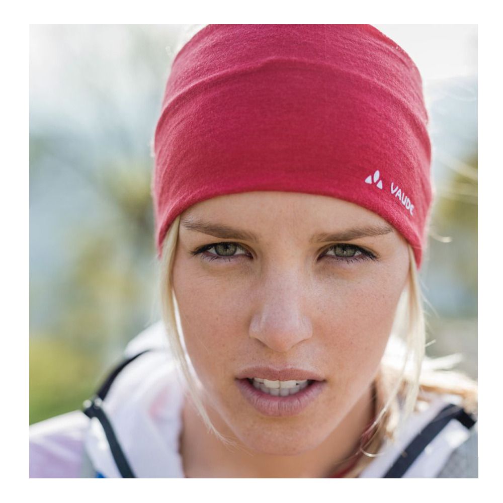 Vaude CASSONS MERINO - Bandeau dark indian red