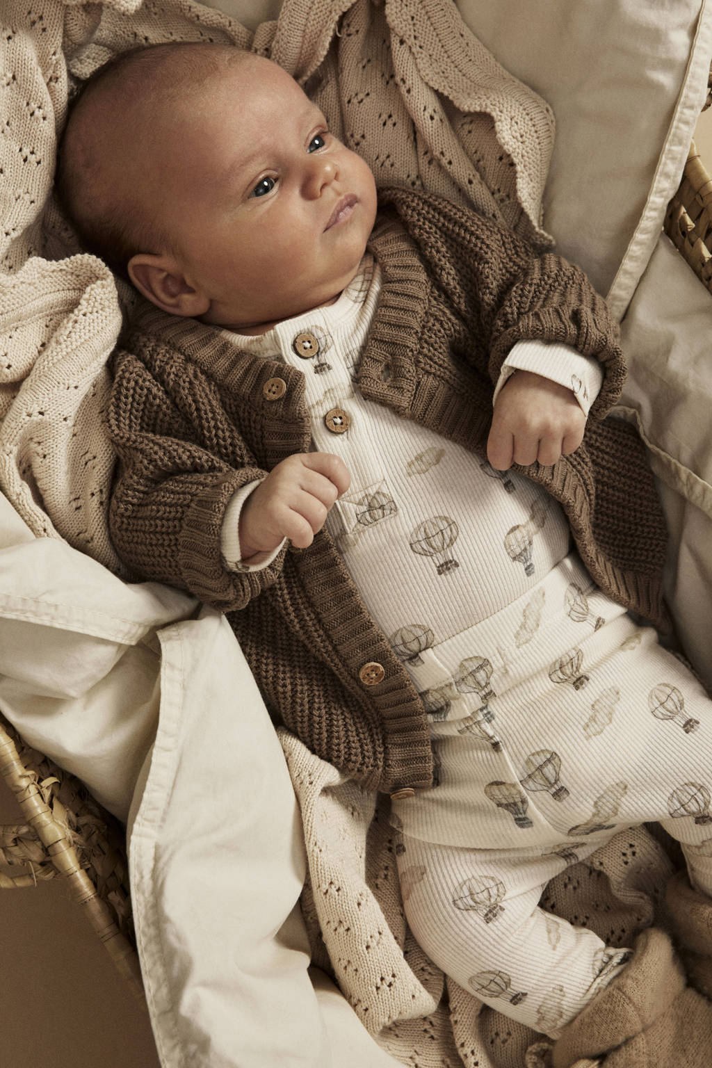 LIL' ATELIER romper NBNGAVOecru/lichtbruin