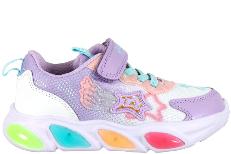 ZIGZAG FLORA KIDS PURPLE SHOE WITH LIGHTS