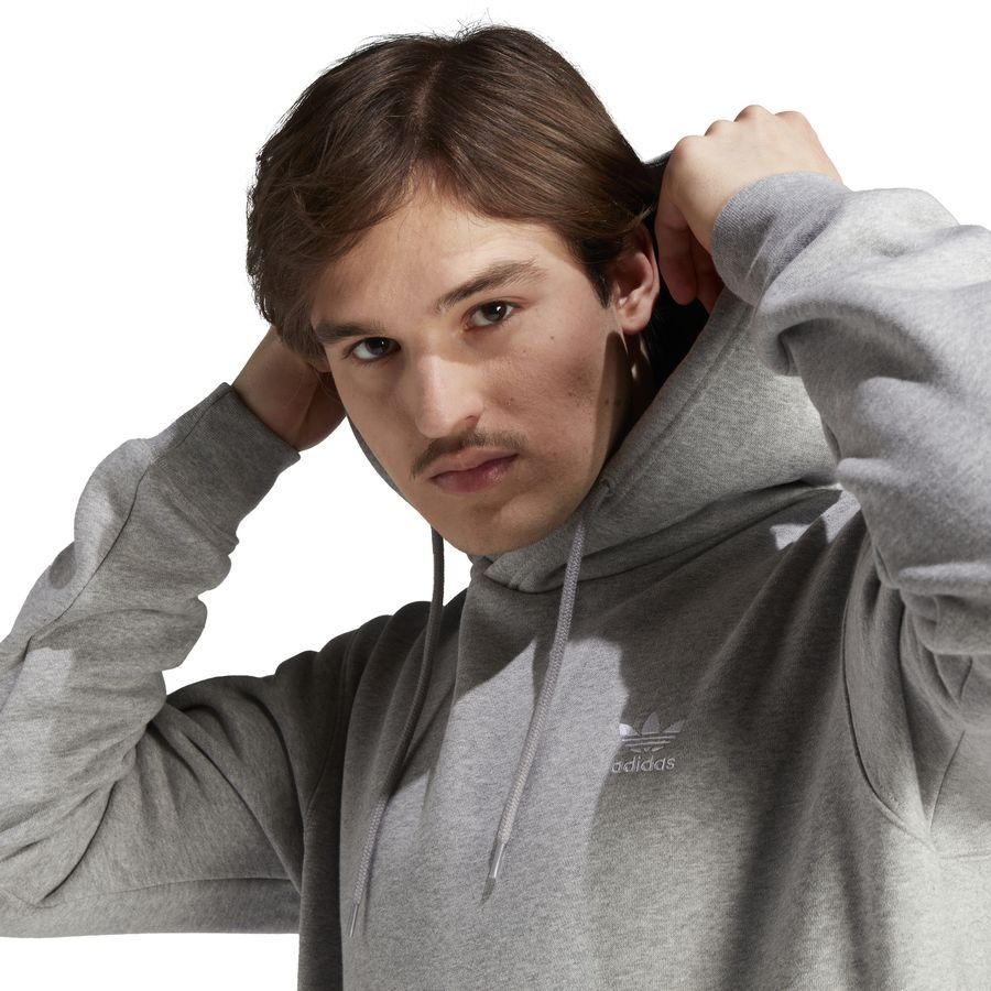 adidas Originals Sweat à Capuche Essentials Trefoil - Gris