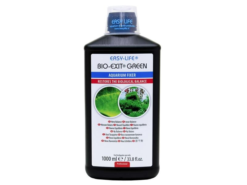 Easy Life Algenvernichter Bio-Exit Green, 1000 ml Algenmittel gegen Bartalgen, Fadenalgen, Bürstenalgen und Braunalgen