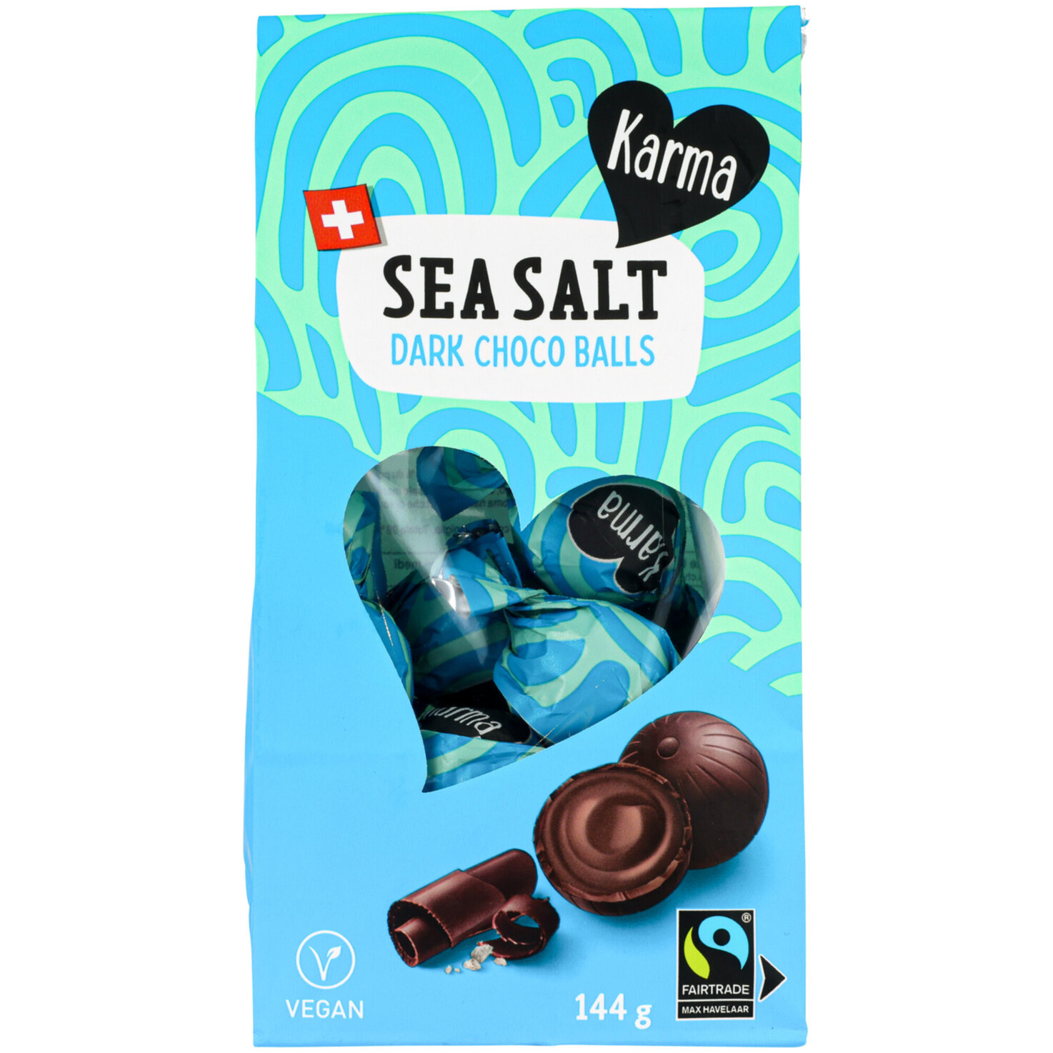 Karma Fairtrade Schokoladen-Kugeln Sea Salt