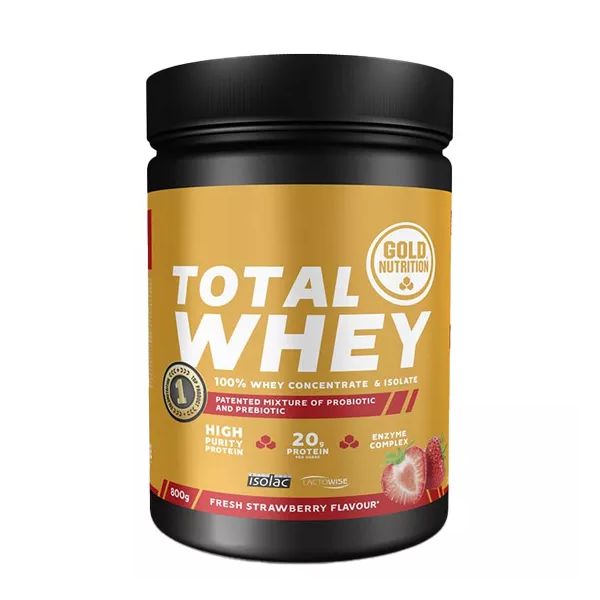 Gold Nutrition Total Whey 800g Morango