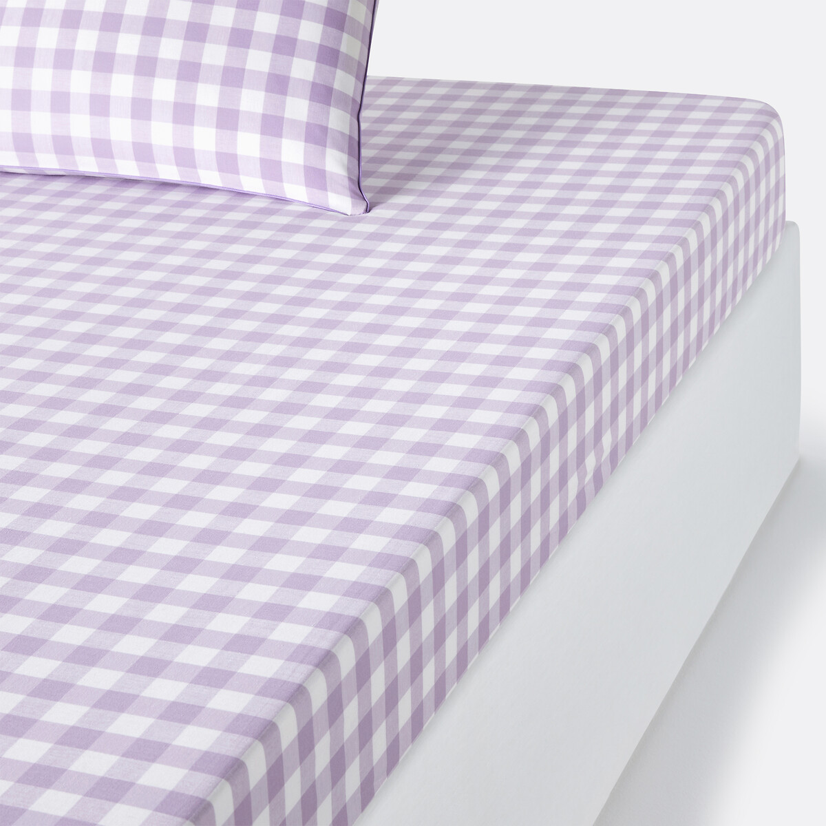 LA REDOUTE INTERIEURS<br>Lençol de algodão, borda 30 cm, Veldi, violeta