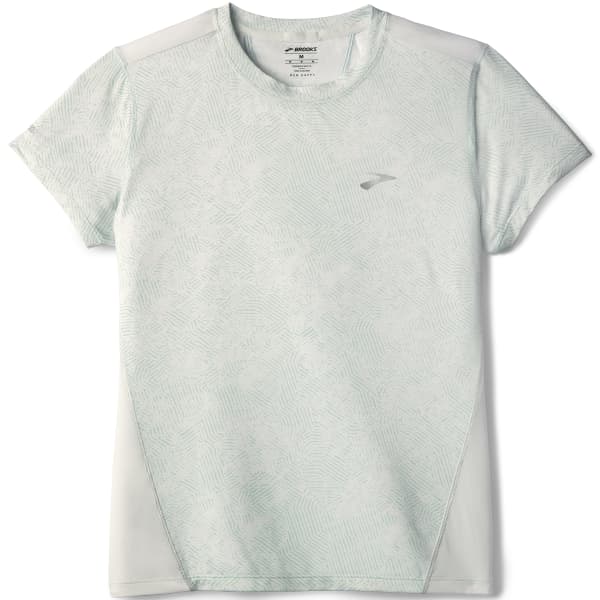 T-shirt trail BROOKS SPRINT FREE SHORT SLEEVE 3.0 W UNCHARTED PRINT/BIT OF BLUE