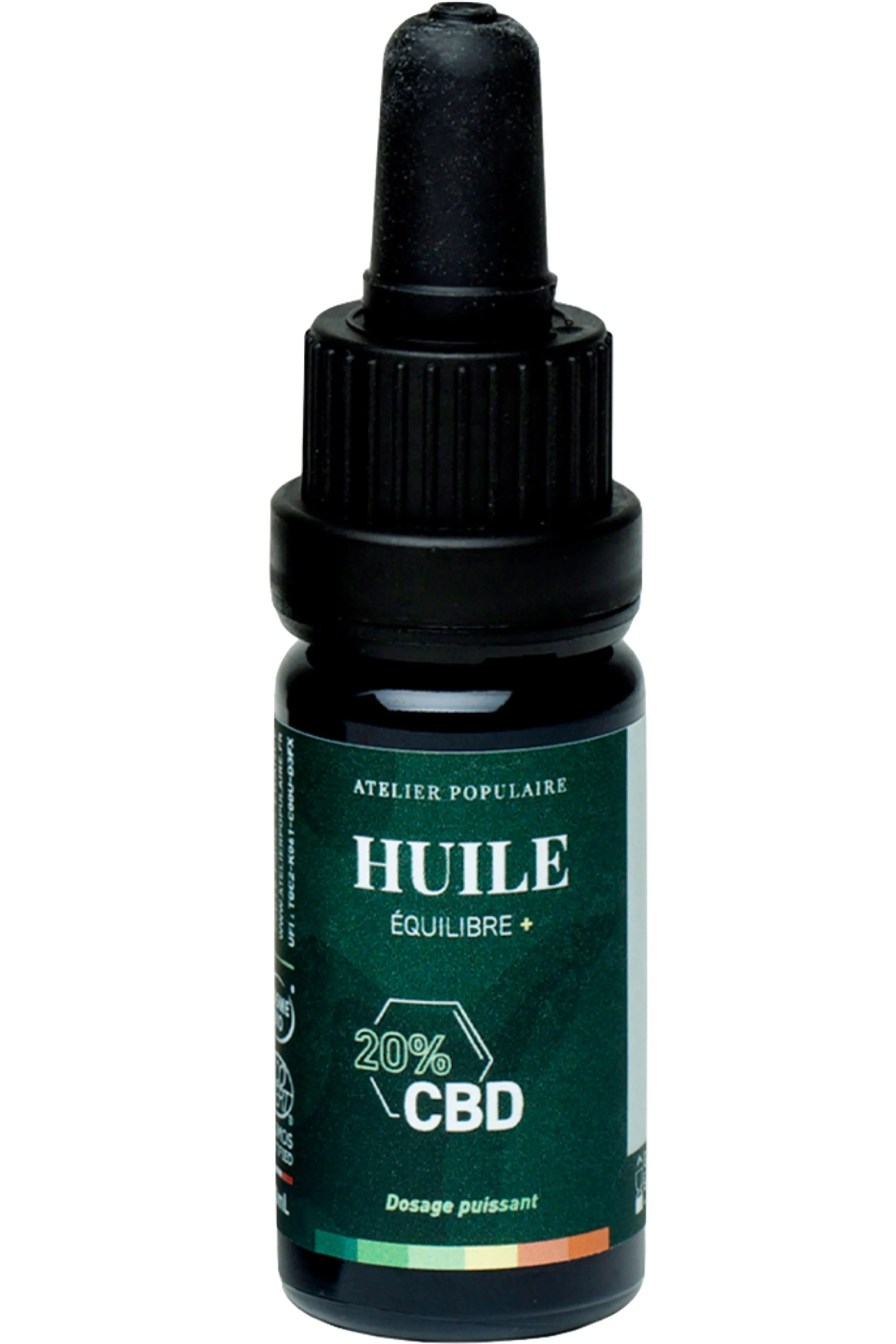 Atelier Populaire Huile sublinguale Equilibre au CBD 20%-10 ml