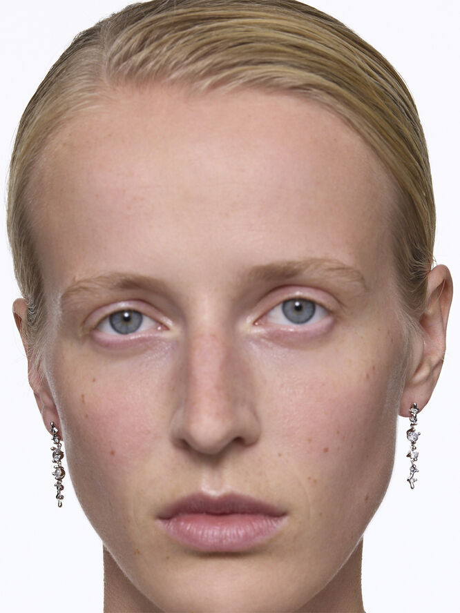 Maria Black Arctic Earring Medium Silver Silver