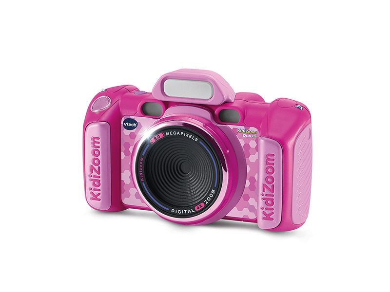 Vtech Kinderkamera Kidizoom Duo FX -FR- Rosa Multifunktionale Digitalkamera mit integriertem Blitz