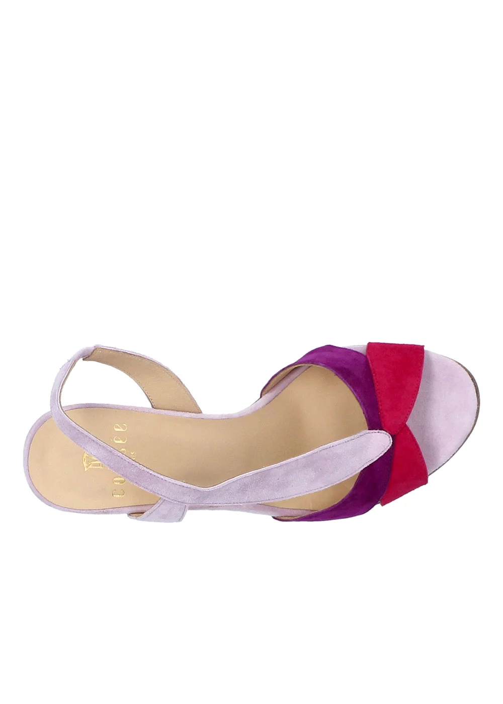 SANDALE ARIANE VELOURS MULTI ROSE