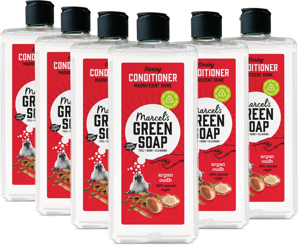 6x Marcel’s Green Soap Conditioner Caring argan & Oudh (300 ml)
