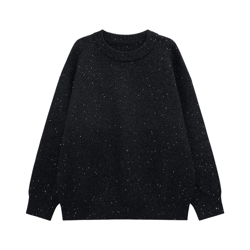 CHIC ERRO - Glittertrui met lange mouwen en ronde hals