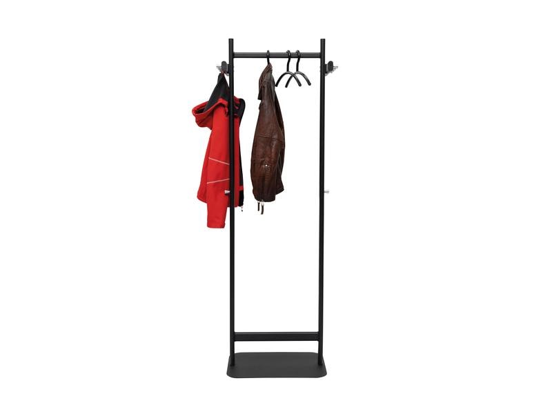 Maul Garderobenständer Salsa 173 cm, Schwarz Standgarderobe aus Stahl