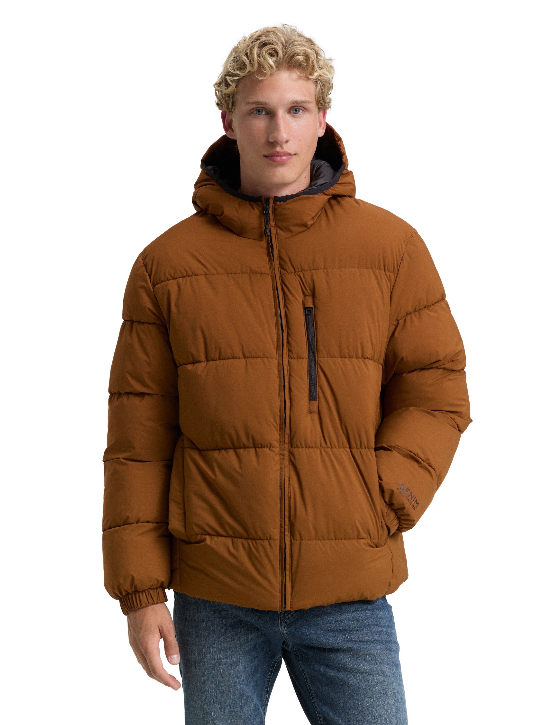 TOM TAILOR Denim Steppjacke mit Kapuze mit Kapuze