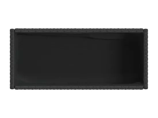 Jardinière bac lit surélevé résine noire 90 x 40 x 75 cm 02_0038417