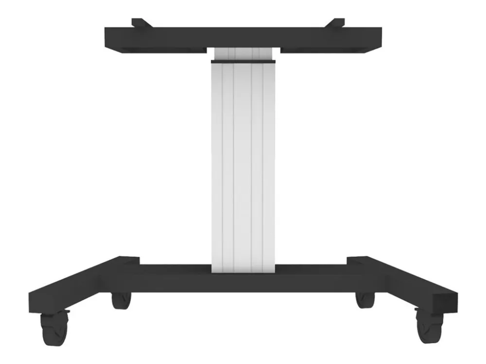 Neomounts PLASMA-M2500T - Vogn med hjul - motoriseret - for fladt panel/AV-udstyr - sølv, RAL 9006, hvid aluminium - skærmstørrelse: 42