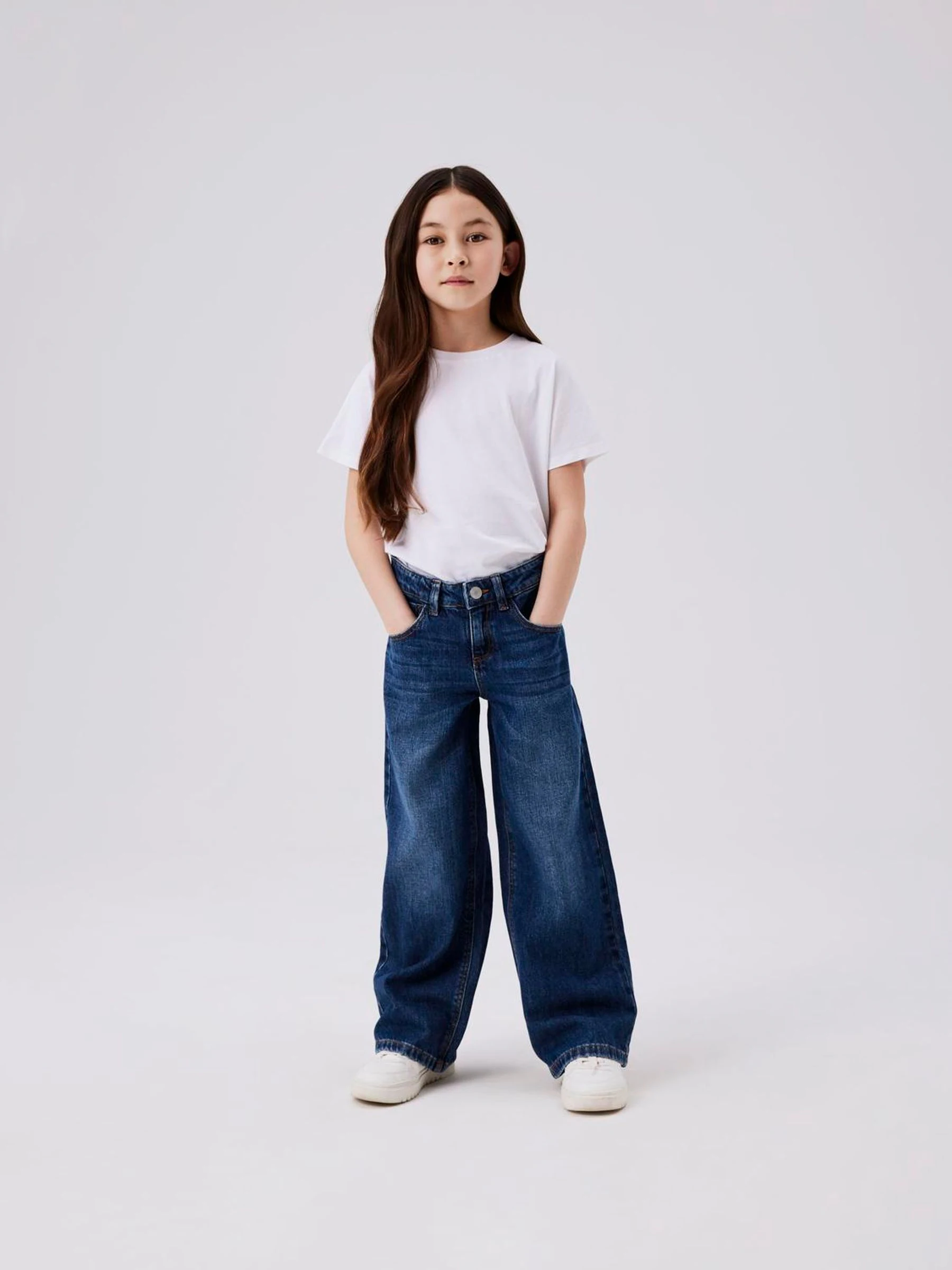 Blauw - Name It Wide Leg Jeans