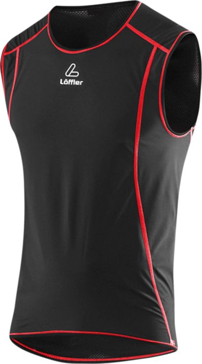 LöfflerWindstopper Singlet Transtex - schwarz