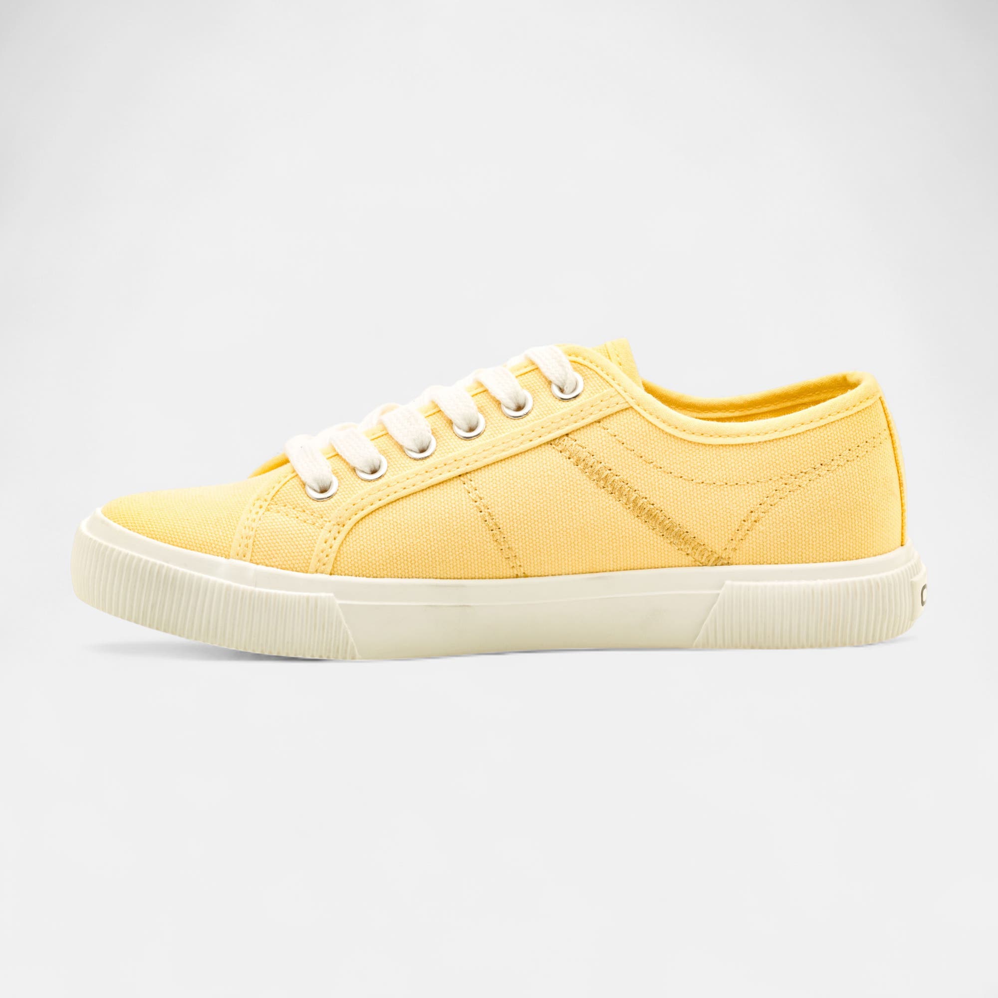 Baskets en toile Femme jaune