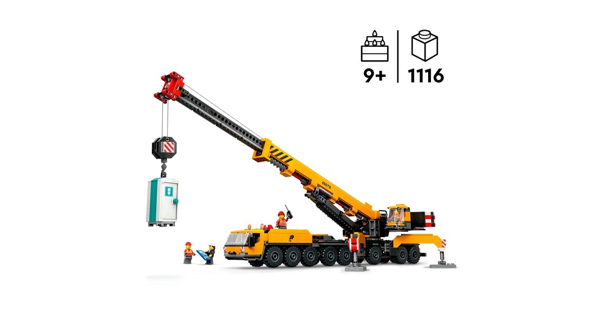 LEGOCity - Gele mobiele bouwkraan Constructiespeelgoed  (60409)