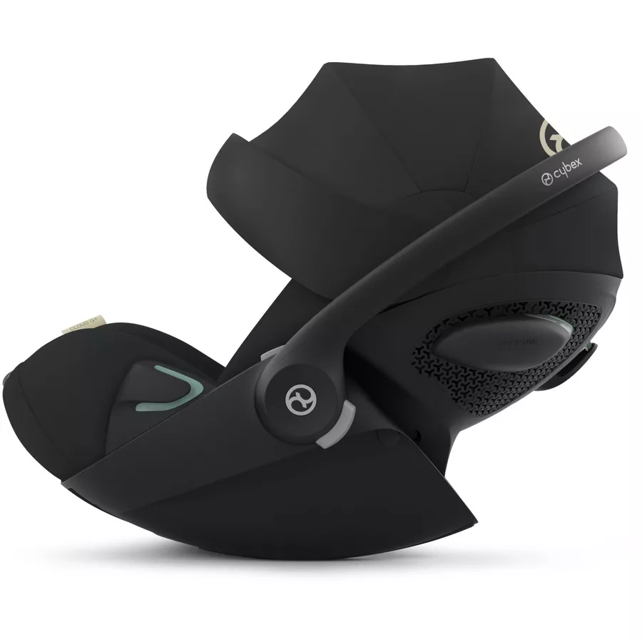cybex GOLD Babyschale Cloud G i-Size Plus Moon Black Plus mit Basisstation Base G