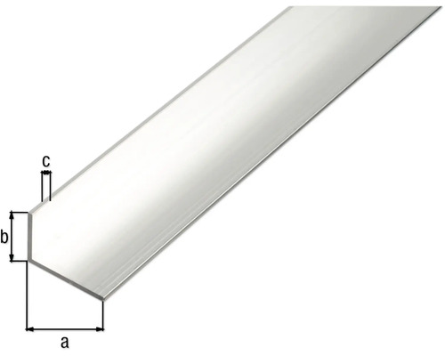 Aluminium hoekprofiel, natuurlijke afwerking, 30x20x2 mm, 2,6 m
