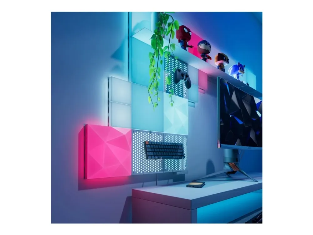 Nanoleaf Add-On Kit - Hylde - stainless steel (pakke med 2)