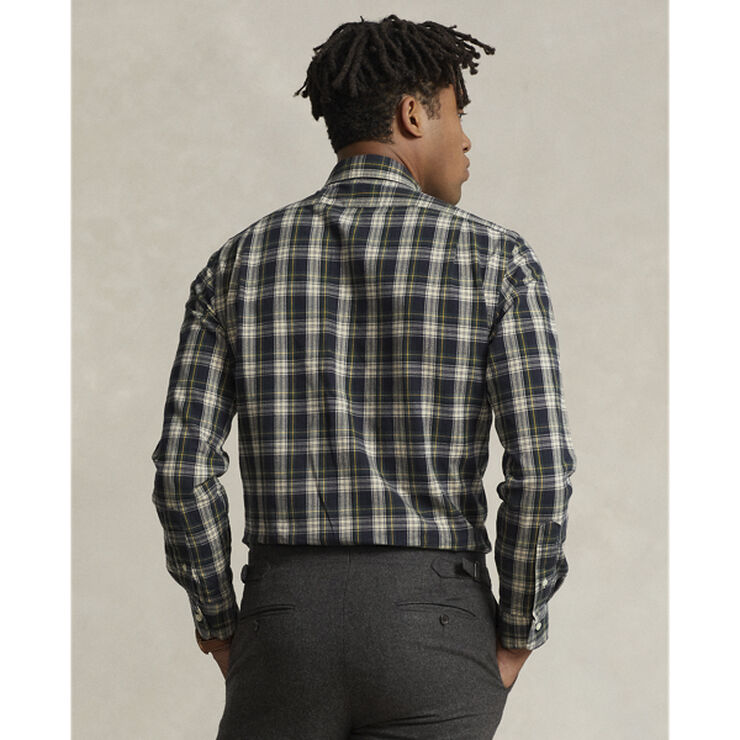 Polo Ralph Lauren Custom Fit Plaid Oxford Shirt 6135 navy/green multi