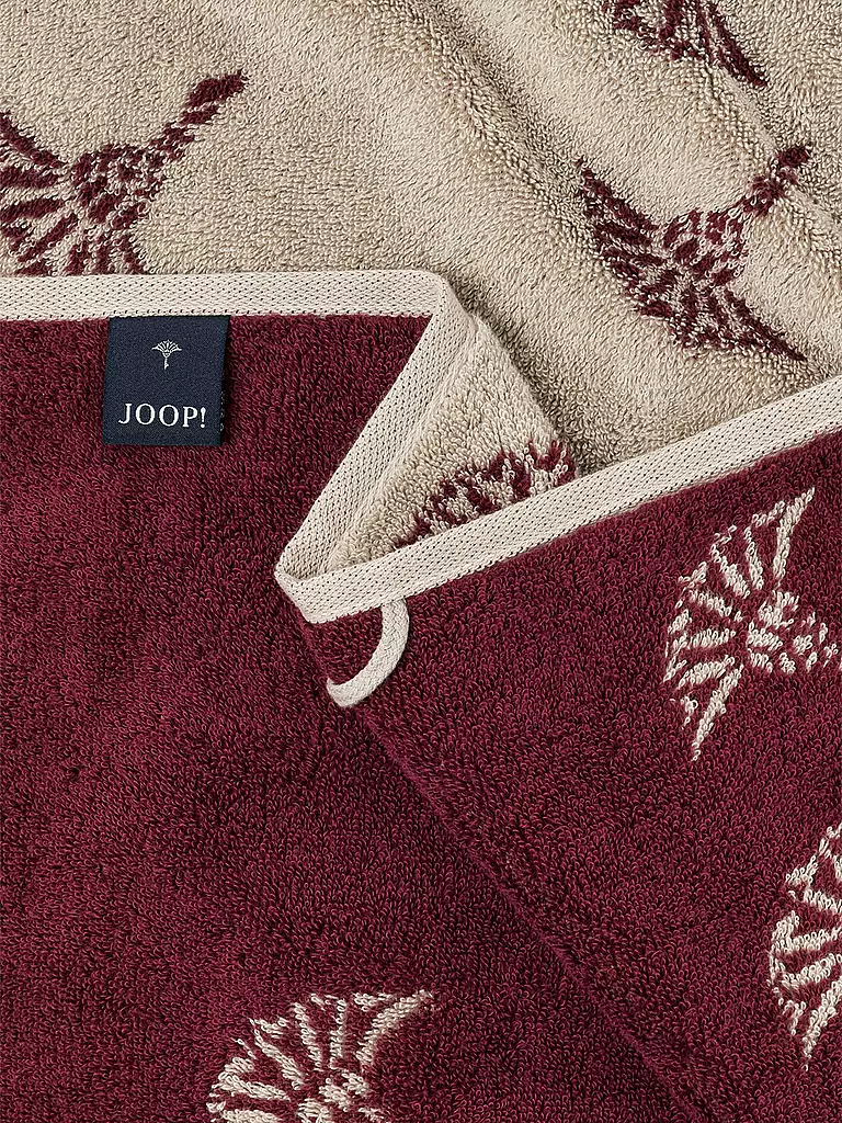 JOOP Handtuch SELECT FADED CORNFLOWER 50x100cm Rouge dunkelrot