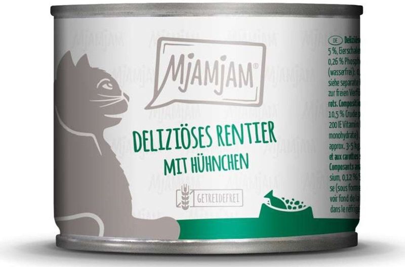 Mjamjam - Rendier, Kip en Wortelen - Natvoer - 200 g