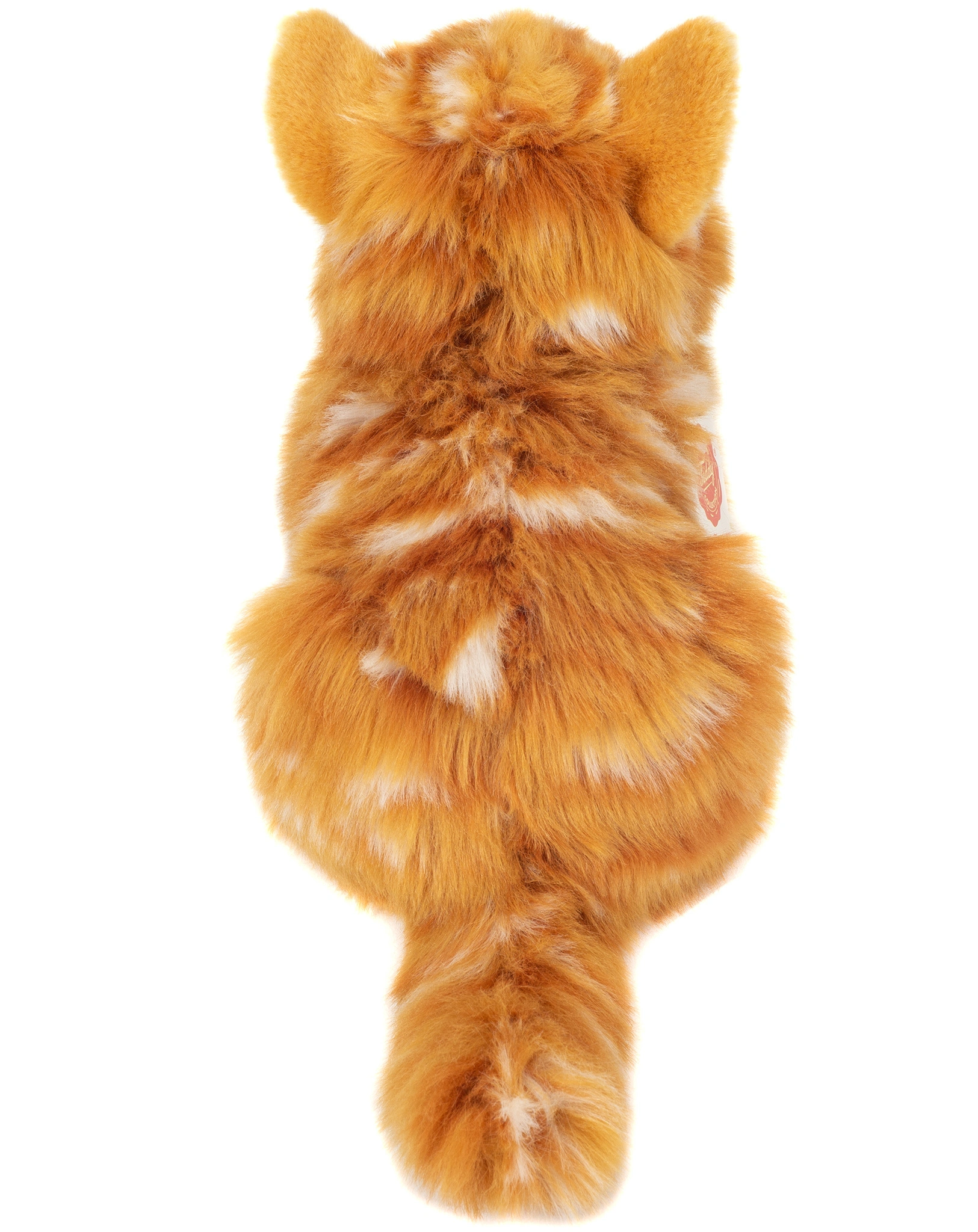 Kuscheltier KATZE (20 cm) liegend in rotbraun