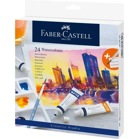 Faber-Castell Aquarellfarbe 24er Kartonetui