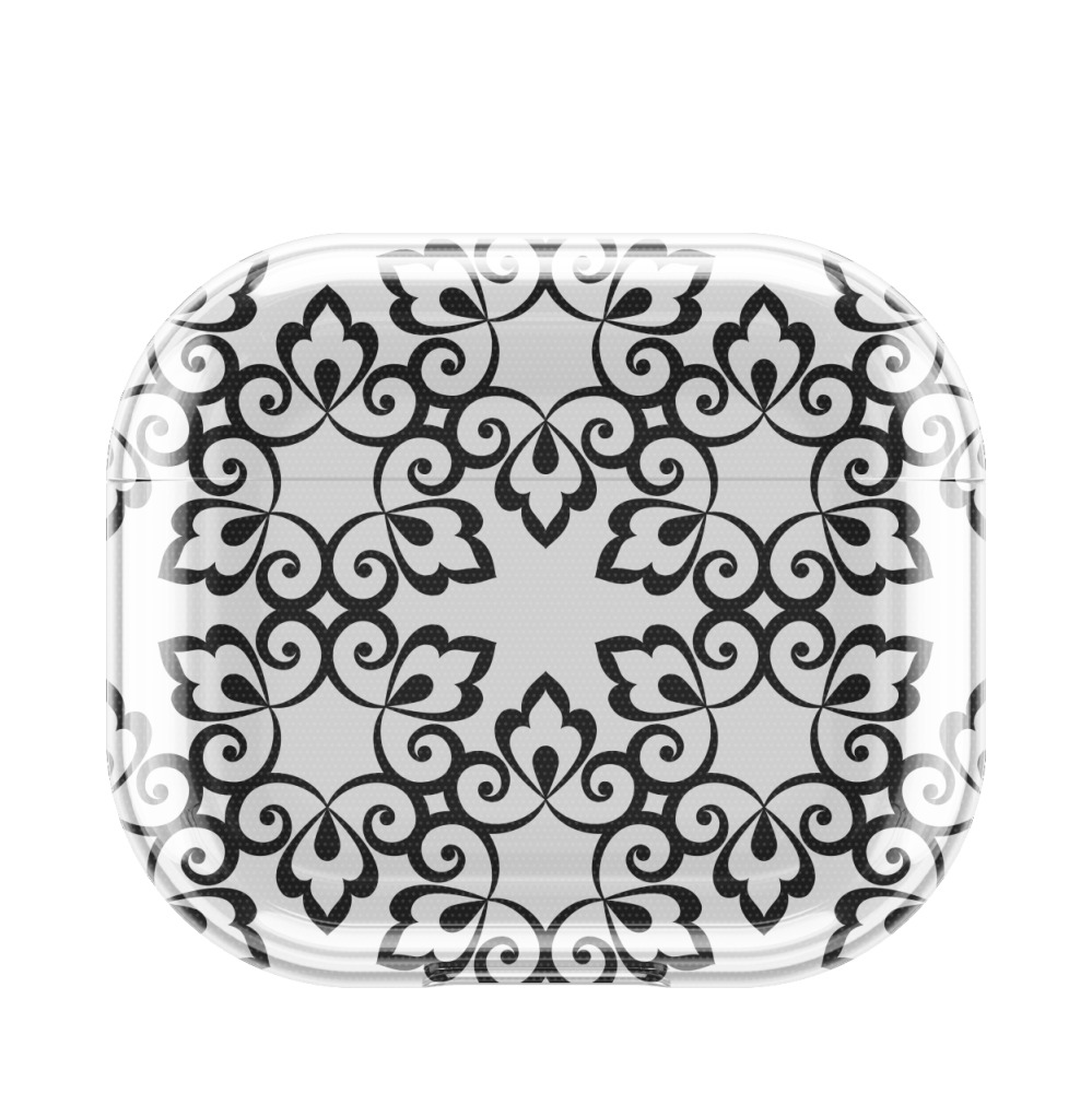 Apple AirPods 4 Gummi Hülle Mystische Mandala 3 - Transparent