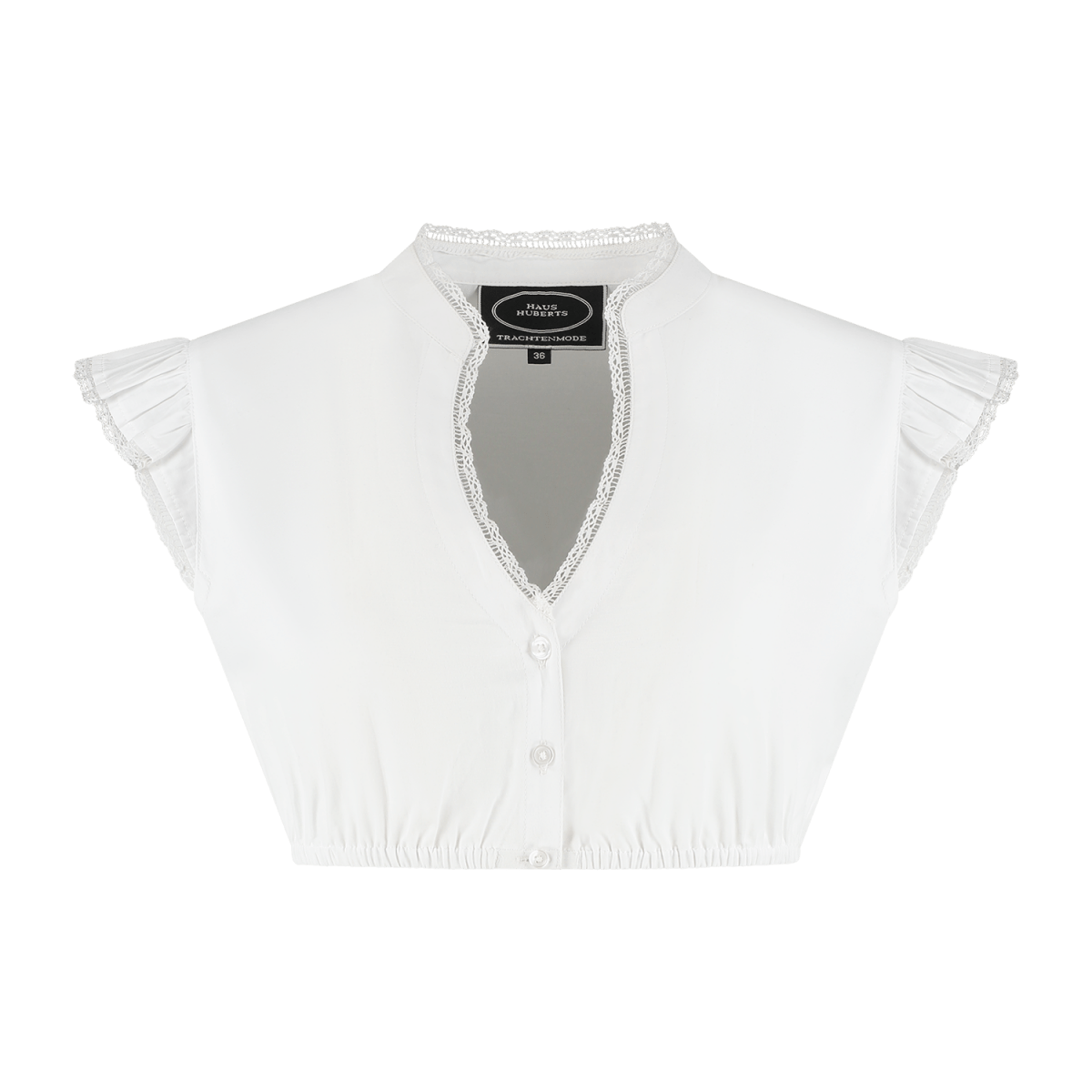 Oktoberfest Blouse Wit Dames Vleugelmouw