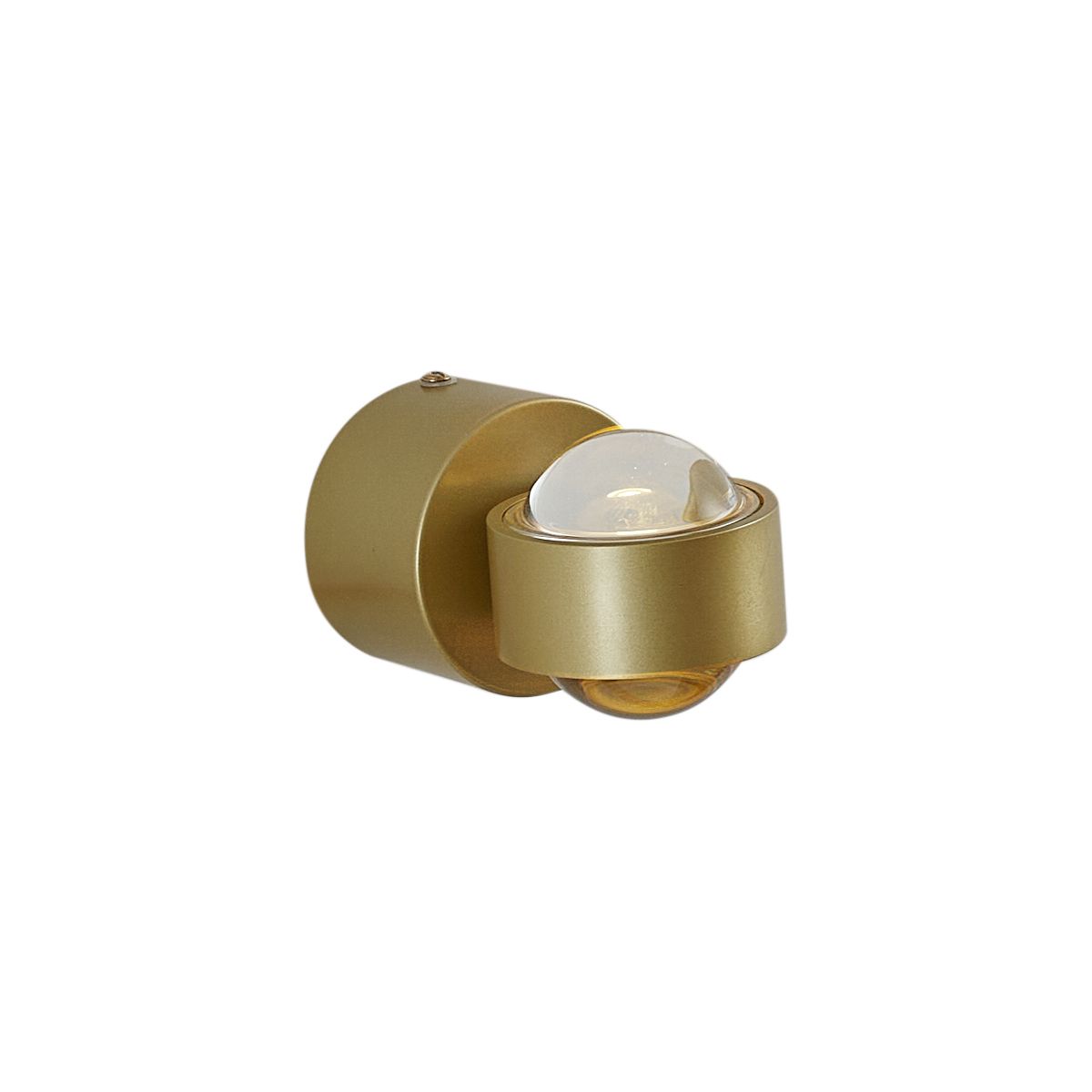Design wandlamp messing incl. LED IP44 - Lens