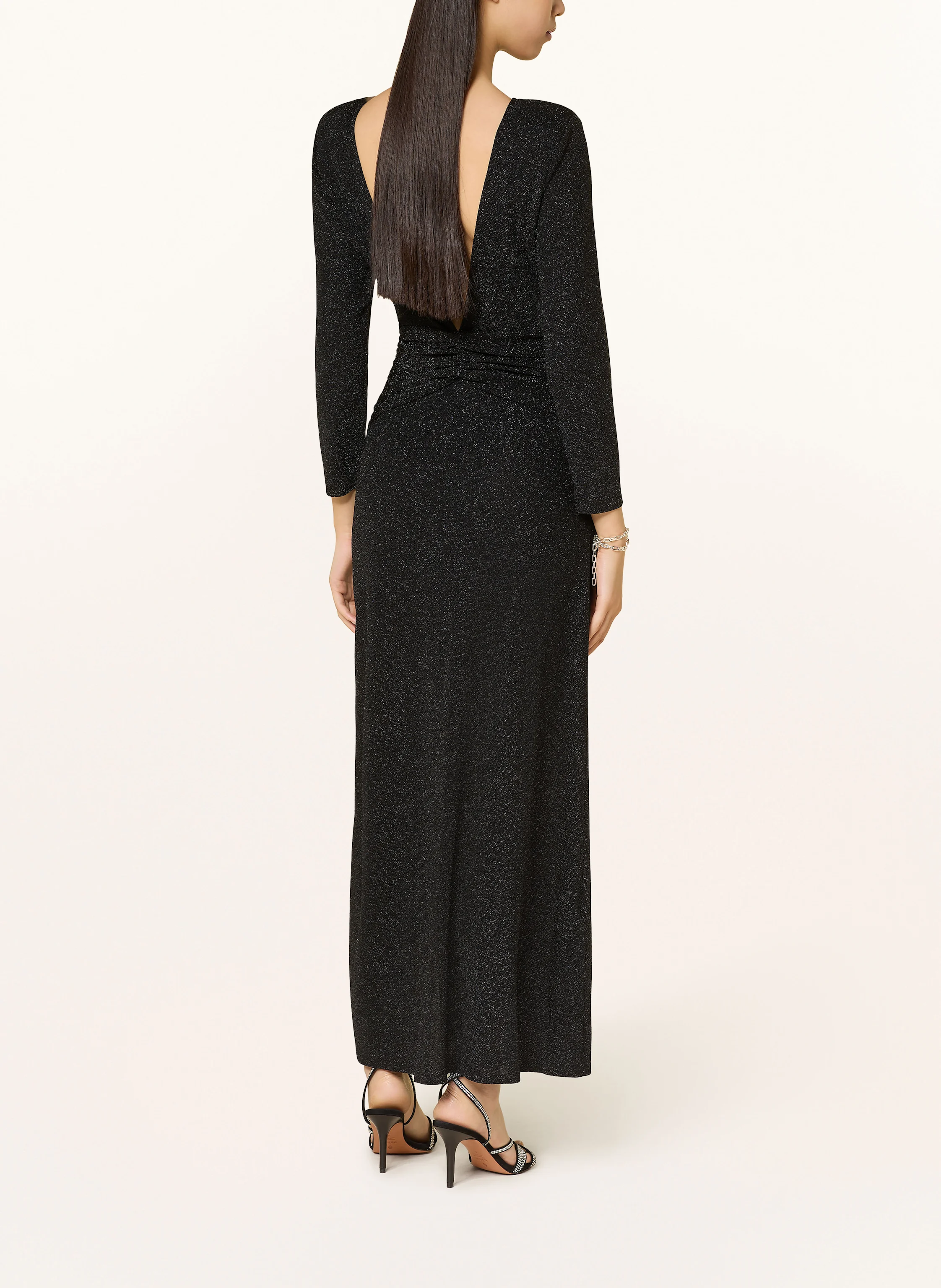 ba&sh Kleid CLEO in Wickeloptik mit Glitzergarn