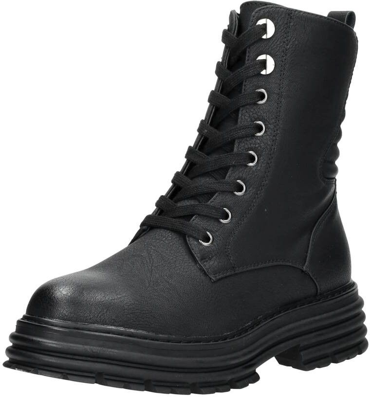 Sub55 Veterschoenen Hoog zwart