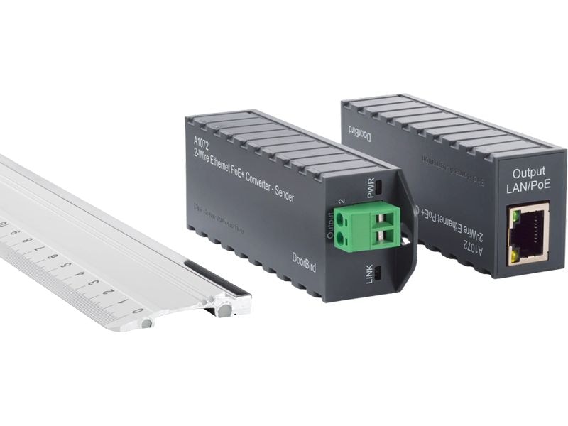 Doorbird 2-Drath Ethernet PoE  Konverter Ethernet PoE  Splitter