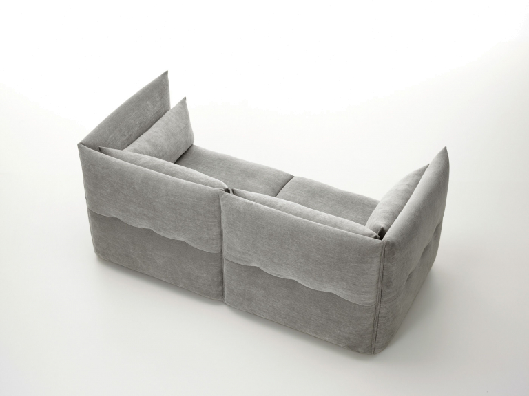 Vitra Mariposa 3-zits bank Iroko limoen