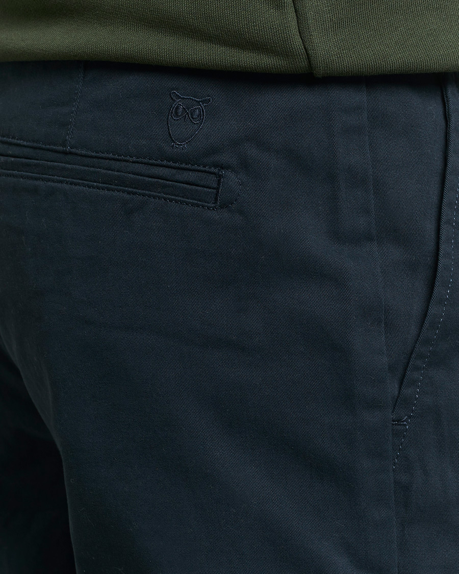 KnowledgeCotton Apparel Chuck Regular Cotton Twill Chino Total Eclipse