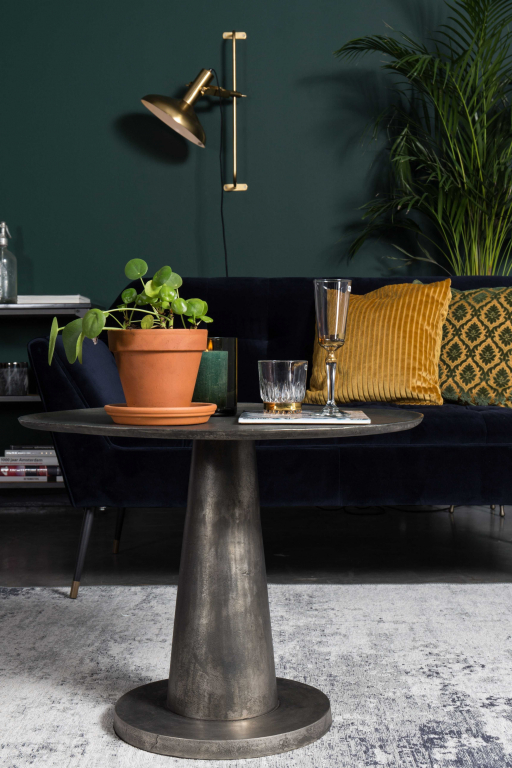 Dutchbone Brute bijzettafel nikkel