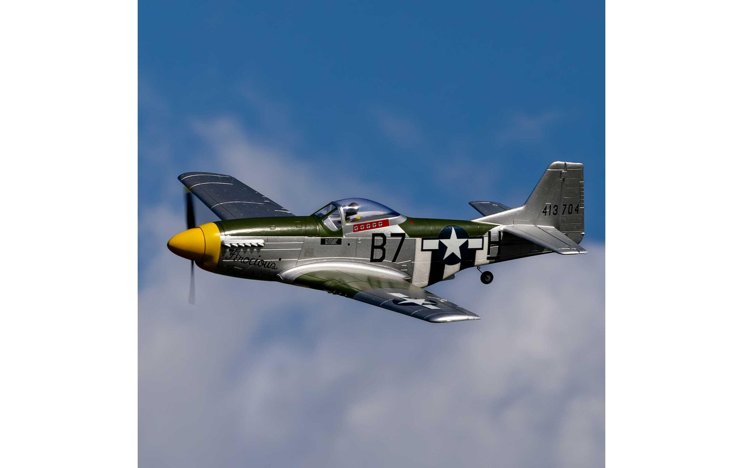 Warbird P-51D Mustang 1000 mm BNF, AS3X+ und SAFE Select<br>Warbird-Modell für Anfänger