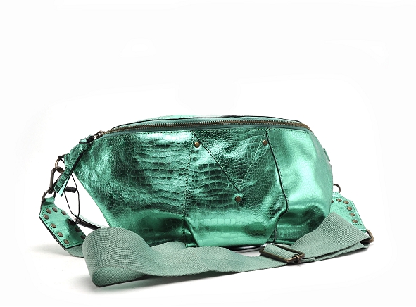 Pieces ville accessoires pcmilla leather bumbag fc vert