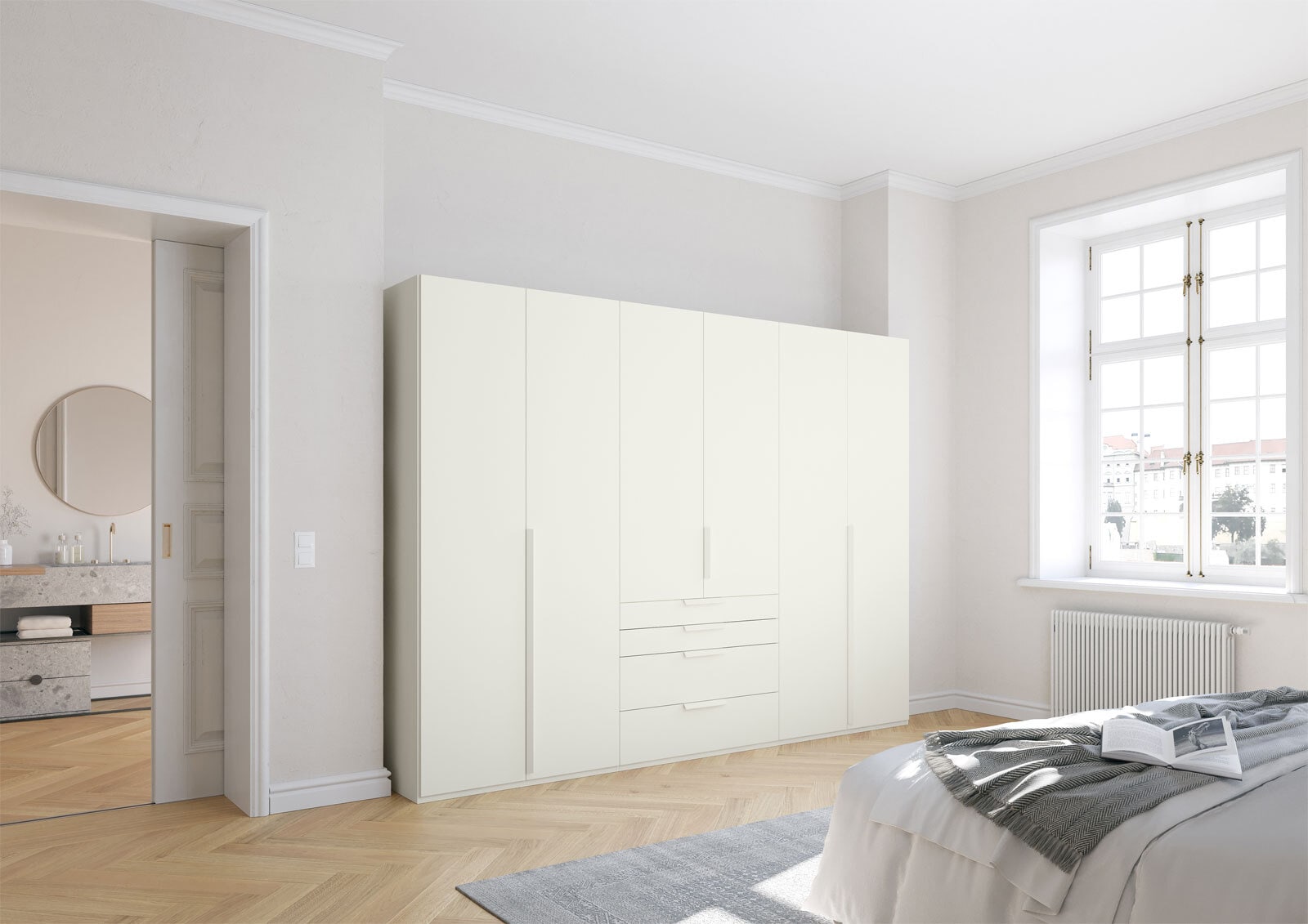 Kleiderschrank PURISMA weiß
