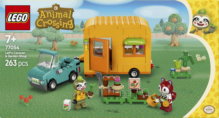 Lego Leif med campingvogn og havebutik 77054
